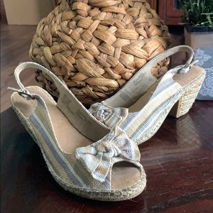 Croft & Barrow multicolor 2 inch-heeled espadrille